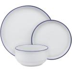 Stackable 12PC Wht blu Dinners 1 Ea