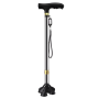 Foldable Crutch Retractable Walking Stick Adjustable Height With LED Light