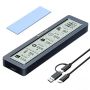 Redisson M.2 Nvme/sata SSD Enclosure With Smart Lcd Display USB 3.2 Gen 2