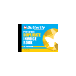 Pen Carbon Book A6 Duplicate Invoice Butterfly