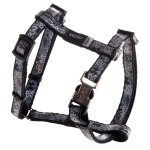 Rogz Trendy Dog Harness Classic - Black Bones