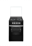 Ferre 50×50 3 Plate Free Standing Electrical Cooker Black