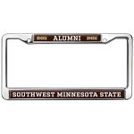 Southwest Minnesota State Alumni Logo Full Size Standard License Plate Metal Frame