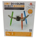Source Direct - Doodling Robot 3-IN-1 Fun Mechanical Kit With Pens