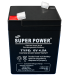 Super Power Sla 6V 4.5AH Reliable Backup Power Solution Battery