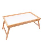 Serving Bed Tray With Foldable Legs In Bamboo
