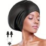 Swim Cap For Long Thick Hair Silicone Swimming Cap With Nose Clip And Earplugs Waterproof Swim Hat For Women Men