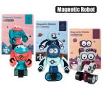 Boys Playset Magnetic Robots 19X15CM Ast
