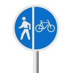 Pedestrians And Cyclists Only Road Sign R115