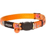 Rogz Neocat Collar - Orange Candystripes Design - Small