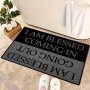 1pc Letter Printed Floor Mat Absorbent & Quick-drying Kitchen Floor Carpet Non-slip & Super Soft Entry Doorway Floor Rug For Bathroom Bedroom Kitchen Living