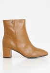 Polo Amber Leather Heeled Ankle Boot - Tan