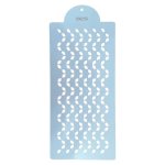 Plastic Stencil Small Leaves Pattern 15 X 31CM