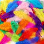 300PCS Colorful Craft Feather Colorful Handcrafted Feather 7.62-12.7 Cm For Diy Craft Jewelry Production Colorful Feather For We