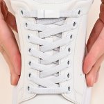 1PAIR Magnetic Shoelaces With Buckles Elastic Fashionable Versatile Shoelaces Suitable For Board Shoes Sports Shoes