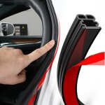 Car Door Rubber Seal Strip Double-layer Weather Strip Auto Door hood trunk Protector Sticker Soundproof Waterproof Sealing Strip