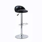 Black Pu Leather Bar Chair