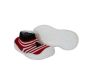 Snug-on Shoes - Red Stripes - 6-12 Months
