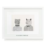 Cheetah & Wolf Art Print