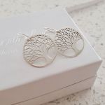 Tinay 925 Sterling Silver Tree Of Life Earrings Size 18MM