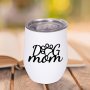 12OZ 304 Stainless Steel Vacuum Insulated Dog Mom Printed Stemless Glass With Lid Wedding Party Mug Mother's Day Gifts