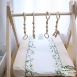 Pennygum Green Leaf Baby Changing Mat Cover