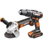 Impact Drill & A grinder 115MM 20V 2X 2 0AH Batteries W carry Bag