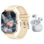 Luxury Smart Watch Android & Ios Compatible With Bluetooth Earbuds Gift Set