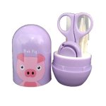 4AKID Baby Manicure Set 4PC - Purple Pink Pig