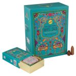 White Sage Backflow Incense Cones Aura Cleaning Dhoop Pack Of 12 - Sacred Smoke Cascading Cones To Repel Bad Odours &