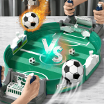 Fun Table Soccer Game Set With 2 Balls - No Need For Electricity Durable High-index Plastic Perfect For Parties & Outdoor Play -