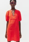 Muslin Dress - Bright Red