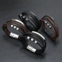 1PC Men's Vintage Woven Multi-layer Hand Accessories Beaded Alloy Magnetic Buckle Pu Men's Bracelet Father's Day Gift