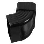 Childweet 65-DEGREE Aluminum Alloy Corrugated Downspout Elbow Connector For Rain Gutters Replacement Rain Elbow Fitting 60X80MM