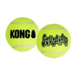 KONG Airdog Yellow Squeakair Tennis Ball Medium Perfect For Fetch Waggs Pet Shop