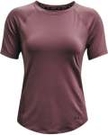 Women's Ua Rush Mesh Short Sleeve - Ash Plum XL