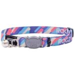 CAT Rogz Z Fusion Safety Xsmall Collar - Geo Purple Waggs Online Pet Shop
