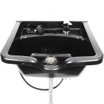 Basin Wall Hung Plastic Black