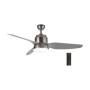 Bright Starts Ceiling Fan With Light 3BLADE Satin Chrome With Remote