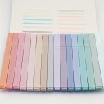 6PCS Aesthetic Pastel Square Highlighter Markers - Chisel Tip No Bleed No Smear - Perfect For Journaling School And Office Use -