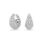 SWAROVSKI Sublima Earrings Large White Rhodium Plated