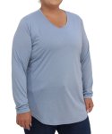Ladies Long Sleeve Tee - 60 Blue