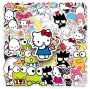 50PCS Hello Kitty Kawaii Cute Cartoon Pe Stickers
