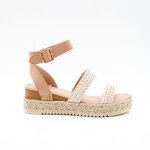 Miss Black Steffi 16 Ladies Sandals Nude