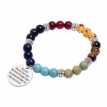 Killer Deals Colourful Motivational Letter Keychain Power Gemstone Bracelet - Best Bargains Online