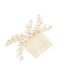Goldair Gold Diamante Leaf Comb