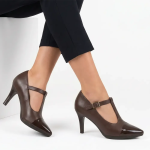 Phoenix Court Heel - Chocolate - 8