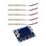 5PCS 10CM Waterproof Blue 5050 LED Strip Lights Dc 12V Boat Car