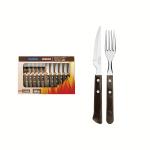 Tramontina Cutlery Braai Set 12PC Poly Brown Livestainable
