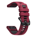 Elite 22MM Easyfit Evolve Series Watch Strap For Garmin Wine Red Charcoal